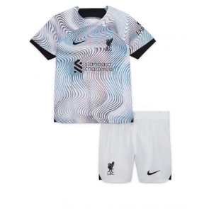 Liverpool babykläder Bortatröja barn 2022-23 Korta ärmar (+ Korta byxor)